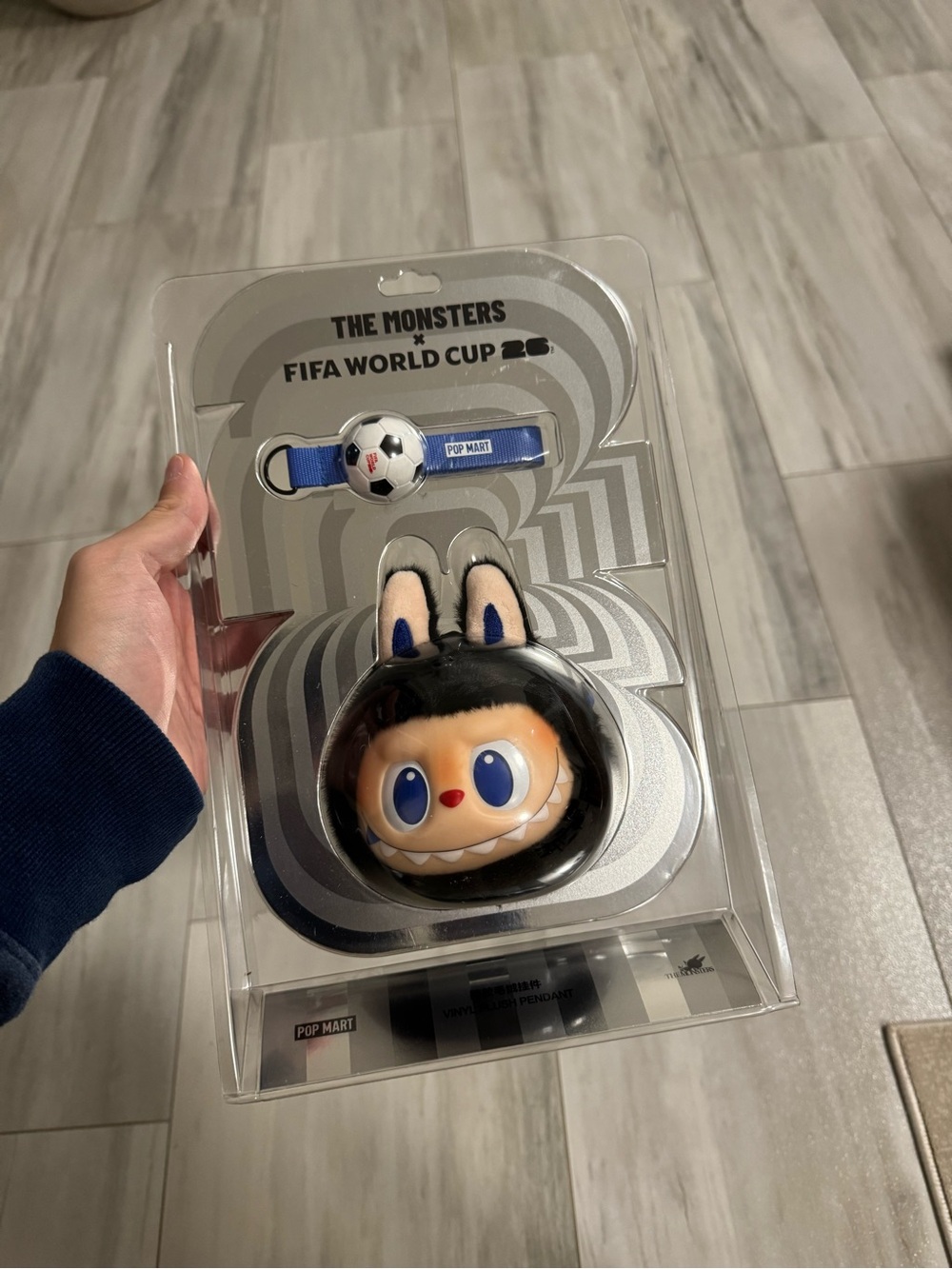 NWT Pop Mart Labubu The Monsters X FIFA World Cup 26 Vinyl Plush Pendant